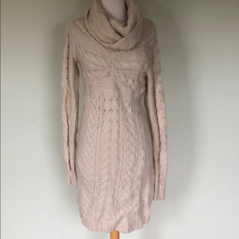 Wool blend sweater dress